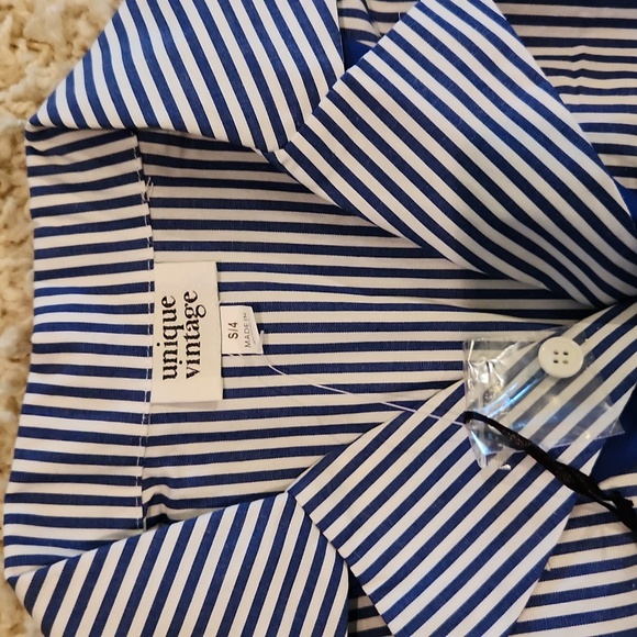 Nwt Unique Vintage Nautical style sleeveless shirt top sz small - Picture 2 of 3